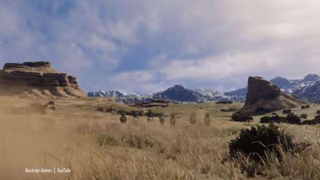 Outlaws run from the law into vast landscapes