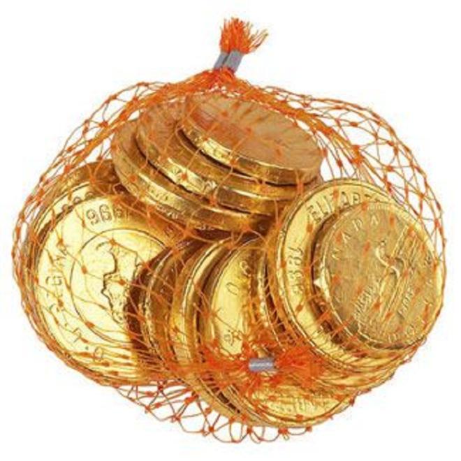 Moedas de chocolate