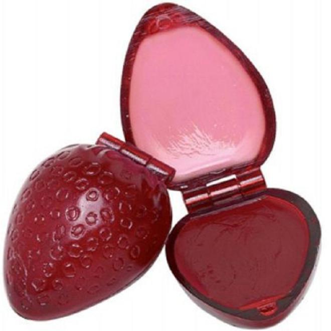 Batom de brilho labial sabor morango