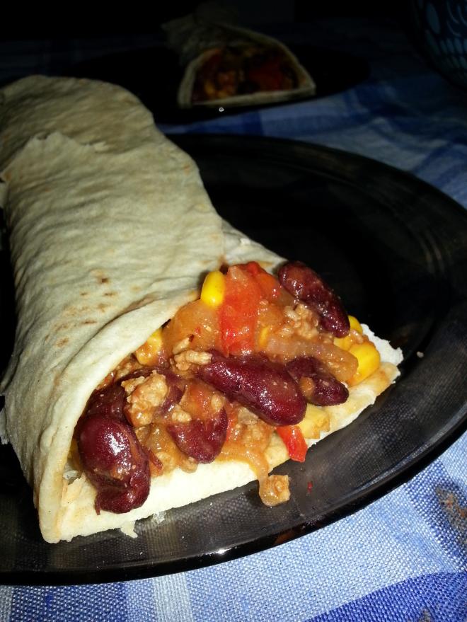 Tortillas vegane con fagioli neri