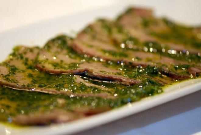 Girello di vitello in salsa verde