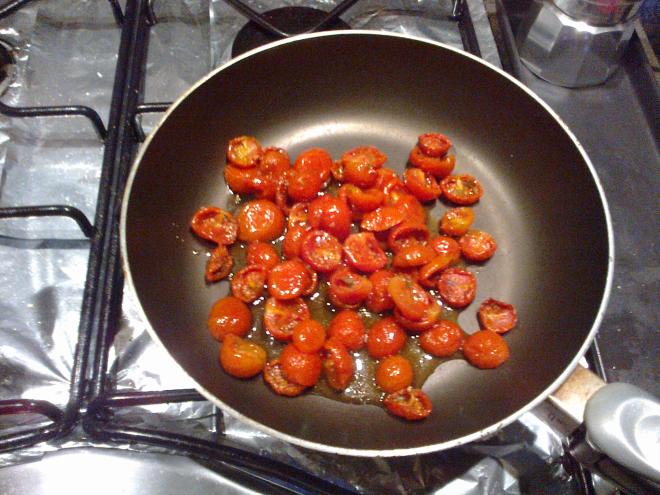 La cottura dei pomodori