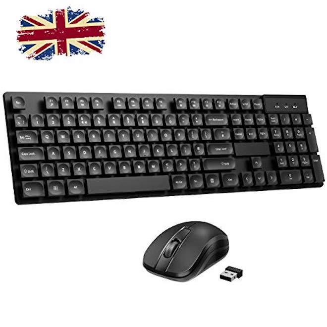 Patuoxun Ergonomic Wireless Keyboard and Mouse Set