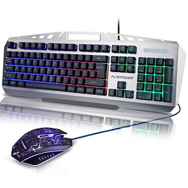 Flagpower Mechanical Feeling Keyboard and Mouse Kit