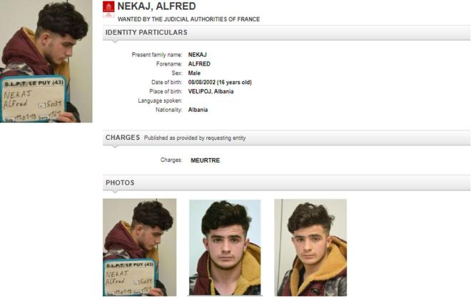 Alfred Nekaj, 08/08/2002 (16 years old)