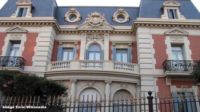 Soviet bunker in Salvador Andreu House, 17 Av. del Tibidabo, Barcelona, Spain