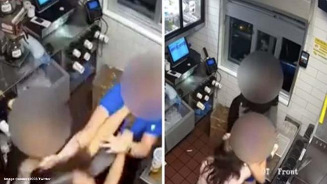 Woman attacks McDonald's worker over tomato sauce
