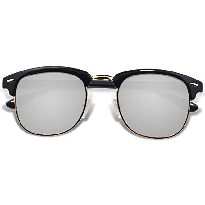 WHCREAT Occhiali da sole nero cornice/argento 