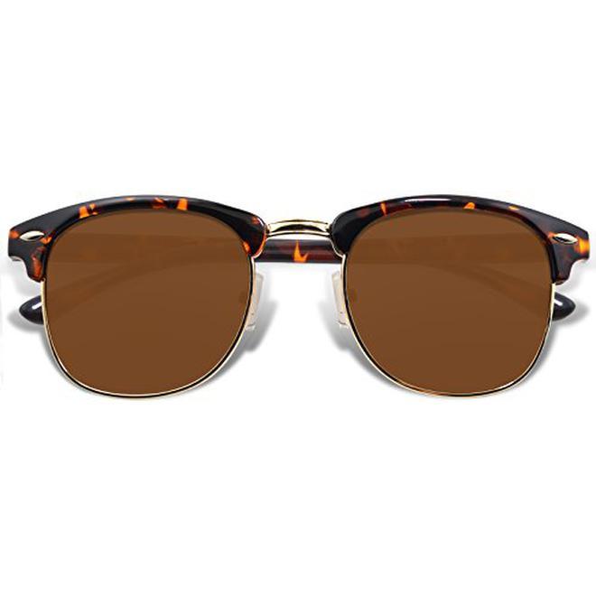 WHCREAT Occhiali da sole tartaruga cornice/t&egrave; 
