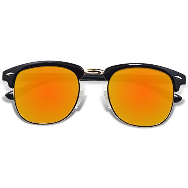 WHCREAT Occhiali da sole nero cornice/arancio 