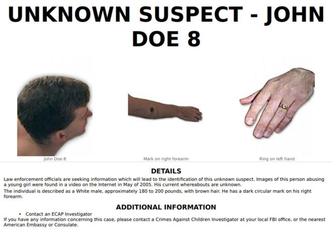 Unknown Suspect - John Doe 8