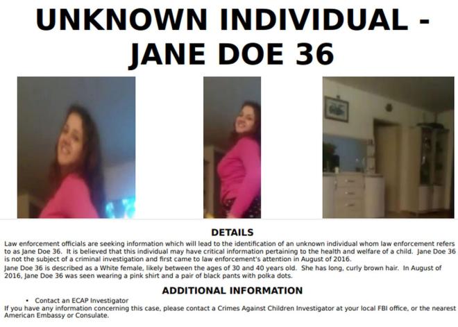 Unknown Individual - Jane Doe 36