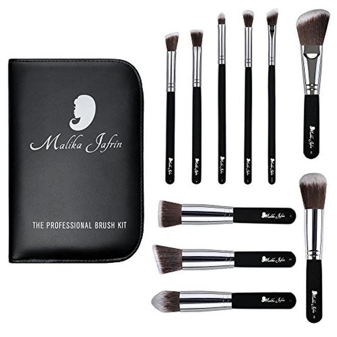 Professional Kabuki Makeup Brush Set By Artist Malika Jafrin