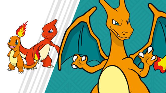 Charmander, Charmeleon e Charizard