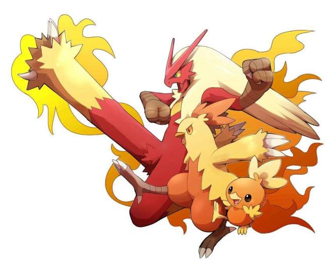 Torchic, Combusken e Blaziken