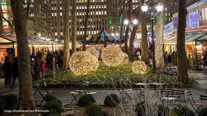 Winter Carnival in Bryant Park, New York City