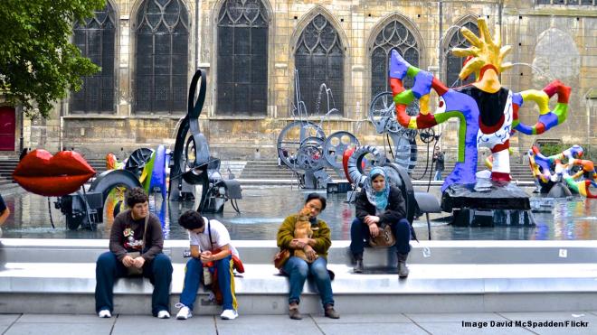 The Stravinsky Fountain (Fontaine Stravinsky) - Rue Brisemiche, Paris, France