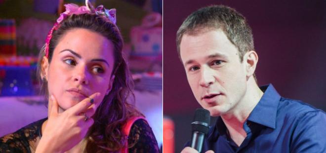 Tiago Leifert e Ana Paula, no BBB 2016