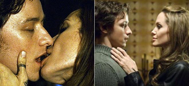 James McAvoy e Angelina Jolie 