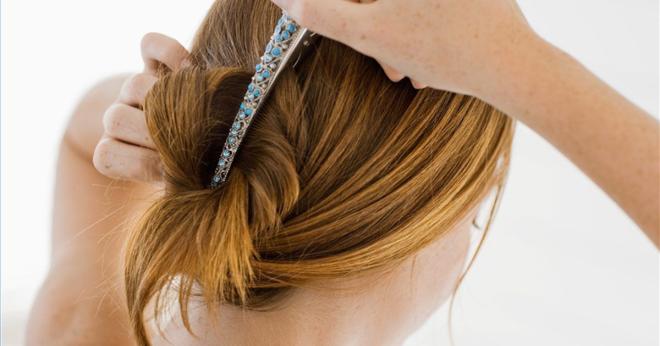 Bico de pato no cabelo