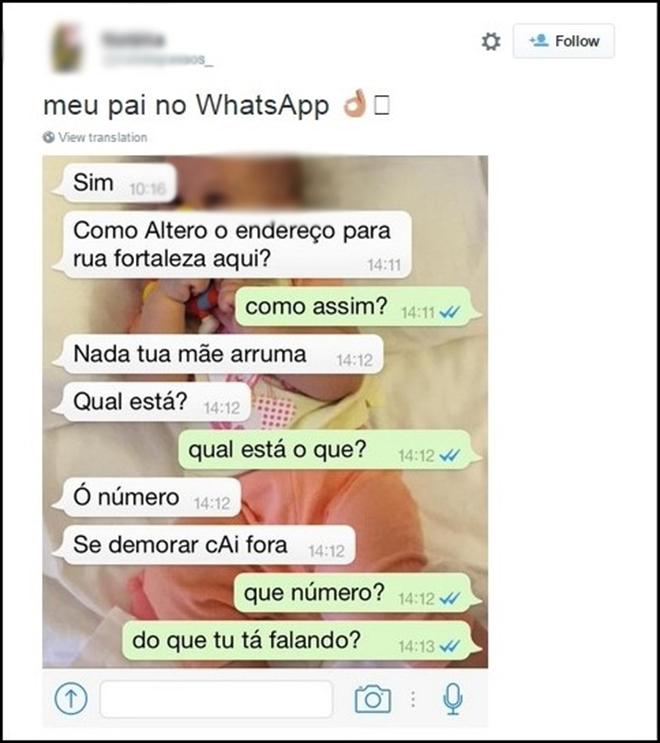 Confus&atilde;o no WhatsApp