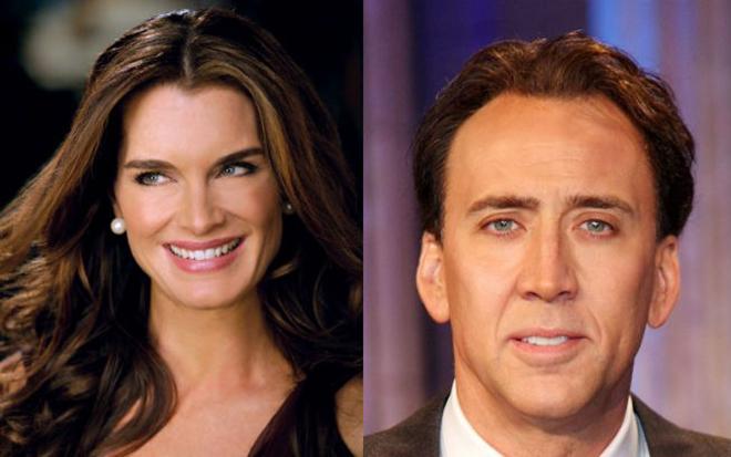 Brooke Shields e Nicolas Cage 