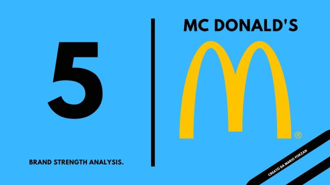 Al quinto posto: McDonald&rsquo;s