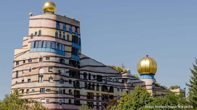 Hundertwasser's Odd Architecture, Vienna, Austria