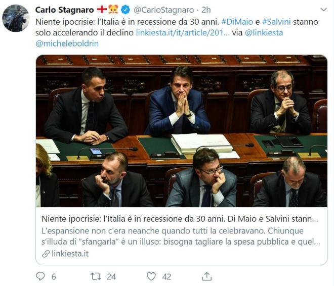 A ben guardare l'Italia non cresce da pi&ugrave; di 30 anni 