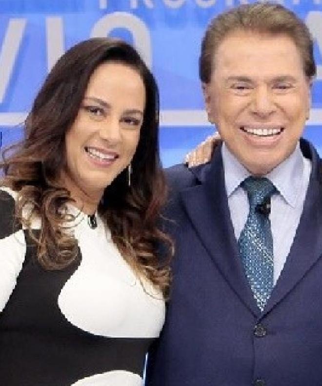 Silvio Santos e Silvia Abravanel