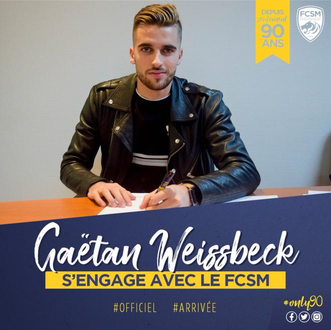 Ga&euml;tan Weissbeck signe &agrave; Sochaux