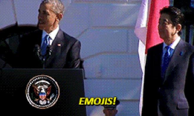 Agradecimentos de Barack Obama &agrave; cria&ccedil;&atilde;o dos emojis