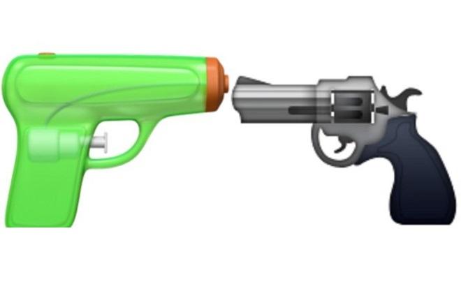 Emoji representando arma de fogo