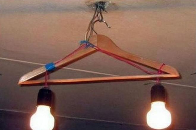 Lumin&aacute;ria para duas l&acirc;mpadas