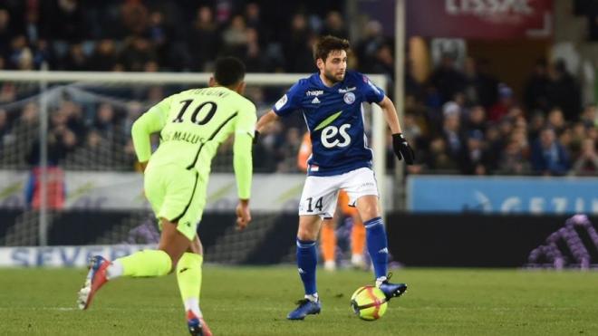 Son premier but avec Strasbourg