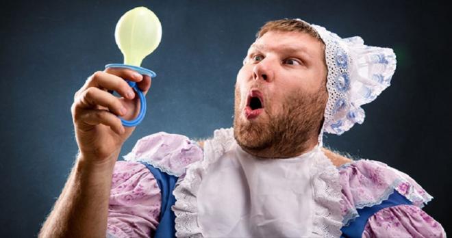 Homem crian&ccedil;&atilde;o