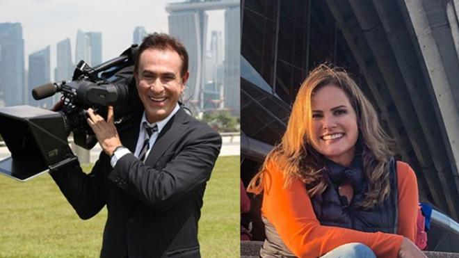 Amaury Junior e Renata Ceribelli