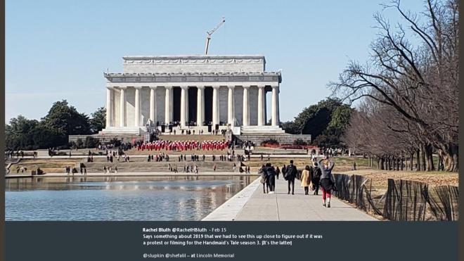 Impressive shot of the Lincoln Memorial