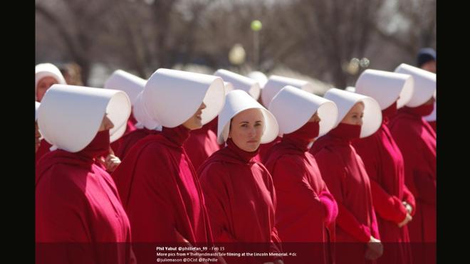 Handmaid gives a sideways glance 