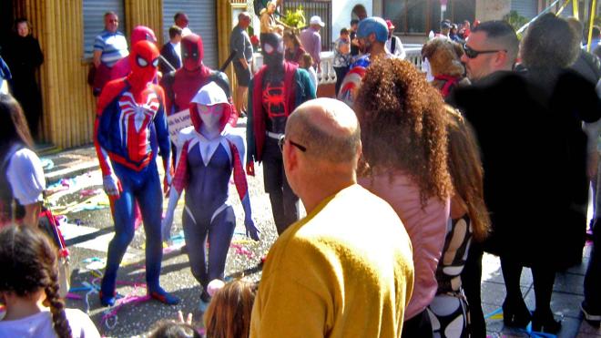 Superheroes take to the streets of La Cala