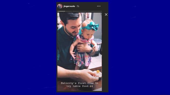 Jinger Vuolo filmed Jeremy feeding Felicity