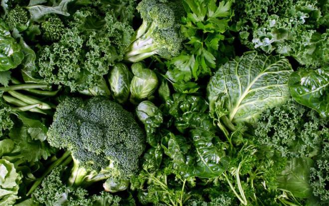 Verdure a foglia verde