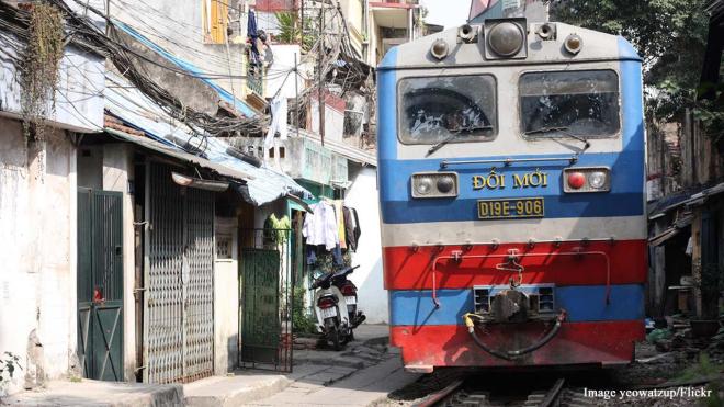 'Train Street' - Between Le Duan and Kham Tien Streets, Hanoi