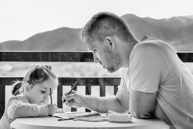 Messaggio simpatico per strappare un sorriso a pap&agrave;