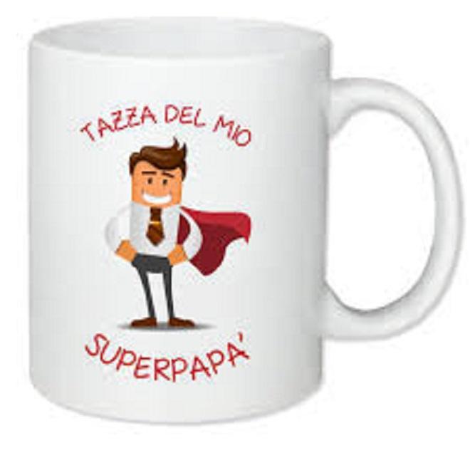 Una tazza per la colazione con la dedica al proprio pap&agrave;