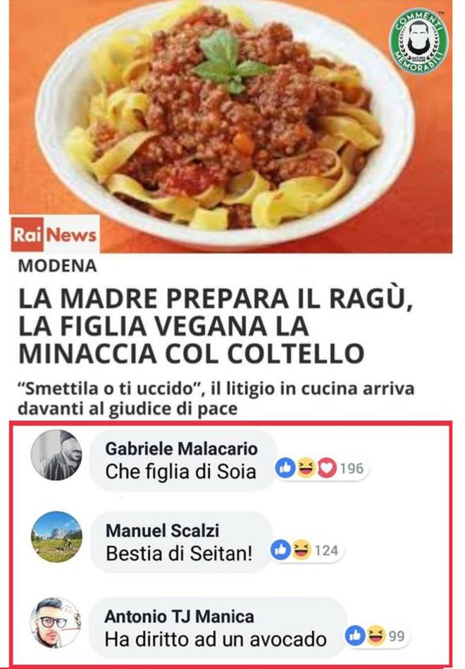 Rag&ugrave; e minacce