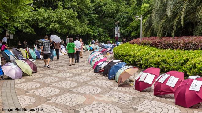 Shanghai Marriage Market - People's Park, Shanghai, China
