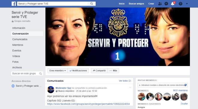 El grupo de Facebook donde hay m&aacute;s seguidores de Servir y Proteger 