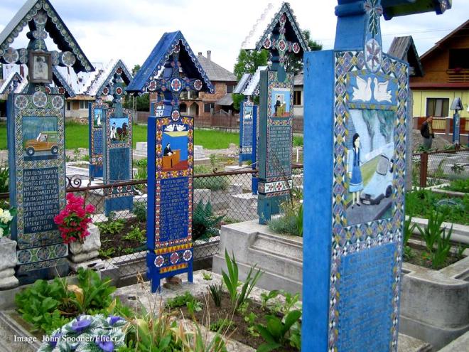 The Merry Cemetery - Church of the Assumption, Maramures, County Sapanta, Romania