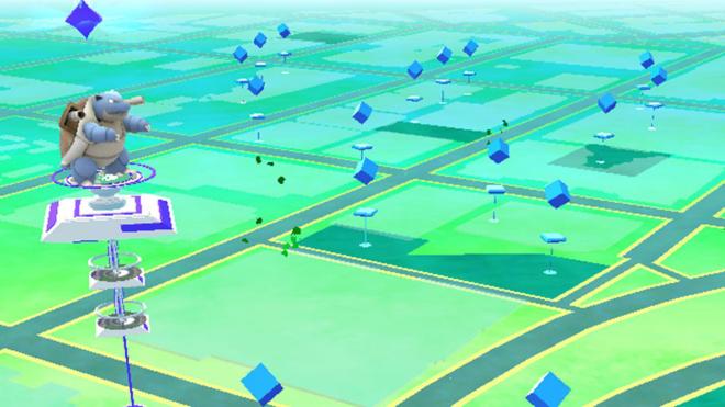 Spin charged PokeStops